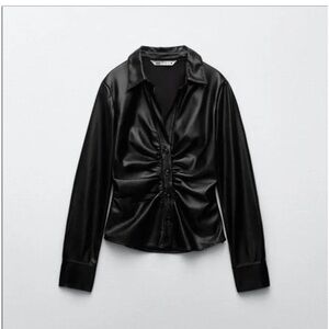 Zara Black Button Down Shirt